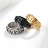 Original New Ancient Egyptian Symbol Titanium Steel Rotating Ring with Beautiful Symbolism Pattern Stainless Steel Bracelet