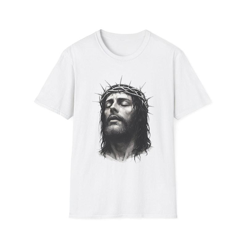 Christian Faith Jesus Graphic T-Shirt Unisex Softstyle Cottton Tee for Men & Women Religious Apparel Gift for Believers Easter