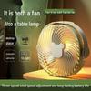 2025 Portable Mini Desktop USB Fan & Table Lamp - Wall-Mountable & Ceiling Fan for Home & Dorm Use