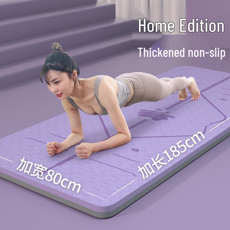 Толстый Нескользящий Коврик для Йоги и Танцев со Скакалкой