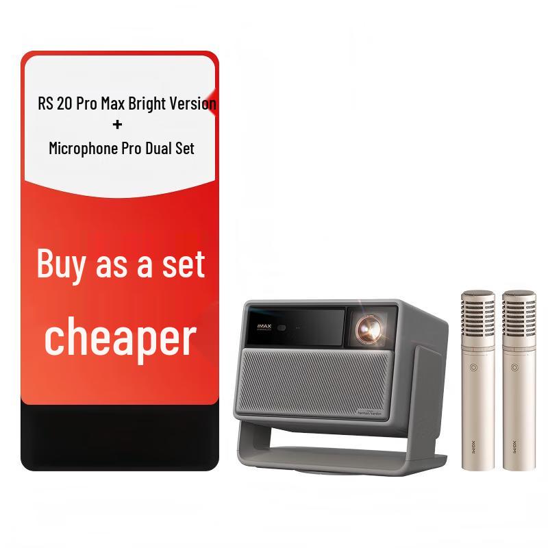 XGIMI RS 20 Pro Tri-Color Laser Home Theater Projector with Microphone Bundle (CN version)