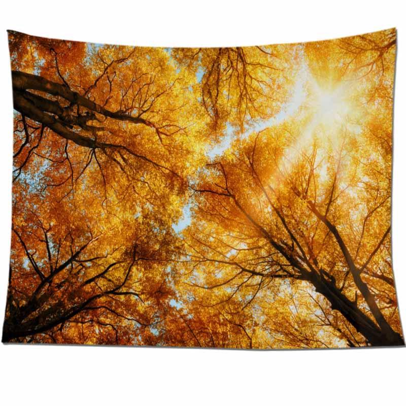 Скандинавский лес, проживание в семье, подвесная ткань, украшение комнаты, фон для окна, ткань, осенний ремонт общежития, пейзаж, гобелен