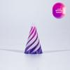 3D Printed Spiral Cone Toy Impossible Pyramid Passthrough Sculpture Pass Through Pyramid Toy Mini Vortex Thread Illusion
