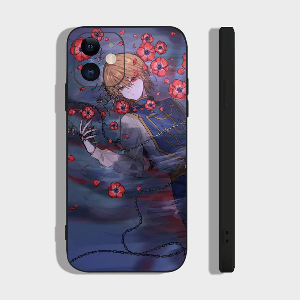 HUNTER X HUNTER Аниме Курапика Чехол для телефона Для IPhone 17 Air 16 15 14 13 Pro Max 11 12 Черный Силиконовый Чехол