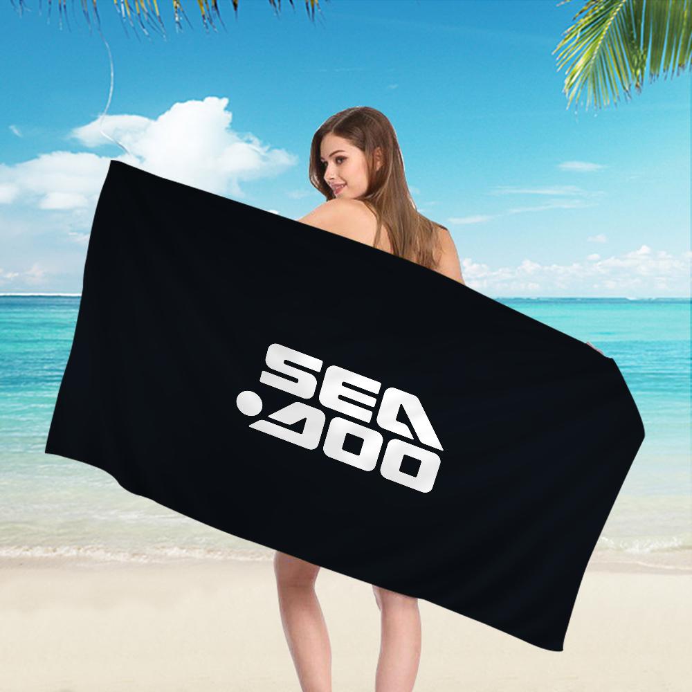 S-Sea D-Doo Seadoo Микрофибра Пляжное полотенце Впитывающее Быстросохнущее Мягкое Йога Плавание Курорт Альпинизм Полотенце