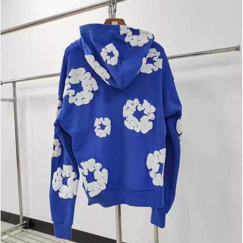 Худи из плотного хлопкового футера 450 г с цветочным принтом - DENIM TEARS.