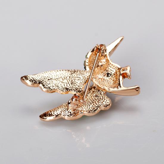 Fashion Bird Rhinestone Alloy Women's Brooch Pin Dress Sweater Clothes Ornament