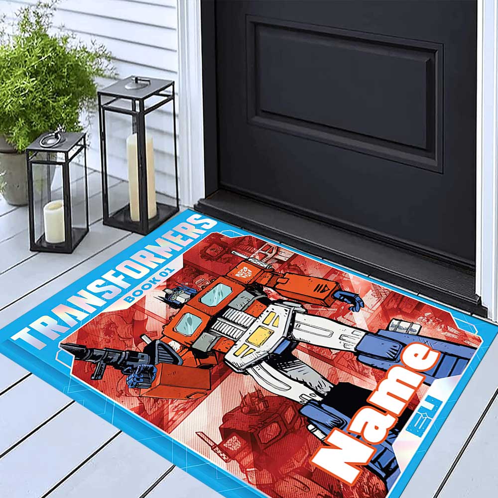 Transformers Fans (3) Customize your name rug, office chair cushion, home bedroom living room gift.