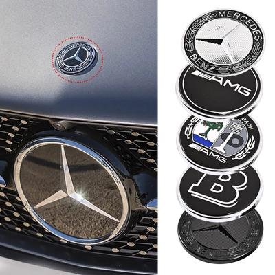 Автомобильная плоская эмблема логотипа капота для Mercedes Benz AMG W212 W213 W205 W177 W247 W176 CLS CLA CLK CLG GLS X253