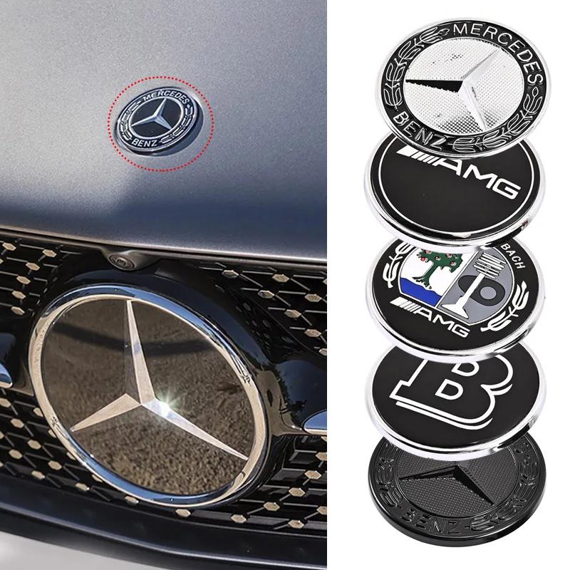 Автомобильная плоская эмблема логотипа капота для Mercedes Benz AMG W212 W213 W205 W177 W247 W176 CLS CLA CLK CLG GLS X253