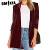 Golden Velvet Suit Women's Coat Slim Fashion Simple Casual Cardigan Coat