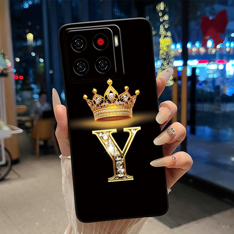 Для ZTE Blade A56 (Z2473)/Nubia A56 Роскошный Чехол-буклет с буквой 'A' для ZTE Blade A56 Pro Мягкий Силиконовый Черный Чехол Ударопрочный Корпус