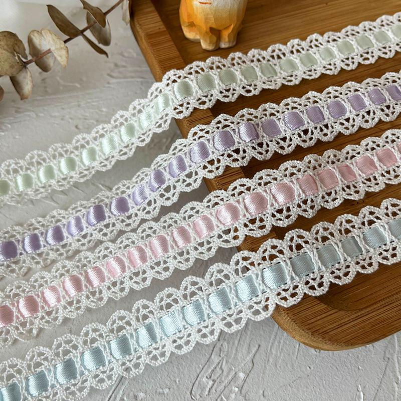 3M Hollow Вышивка Кружева Аксессуары Обертывание Отделка DIY Атласная Лента Тканая Лента Ручной Работы Декоративные Материалы 2 см