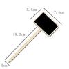 10PCS Mini House Decorations Marker Garden Tools Wooden Chalkboard Plants Tags Classification Marker