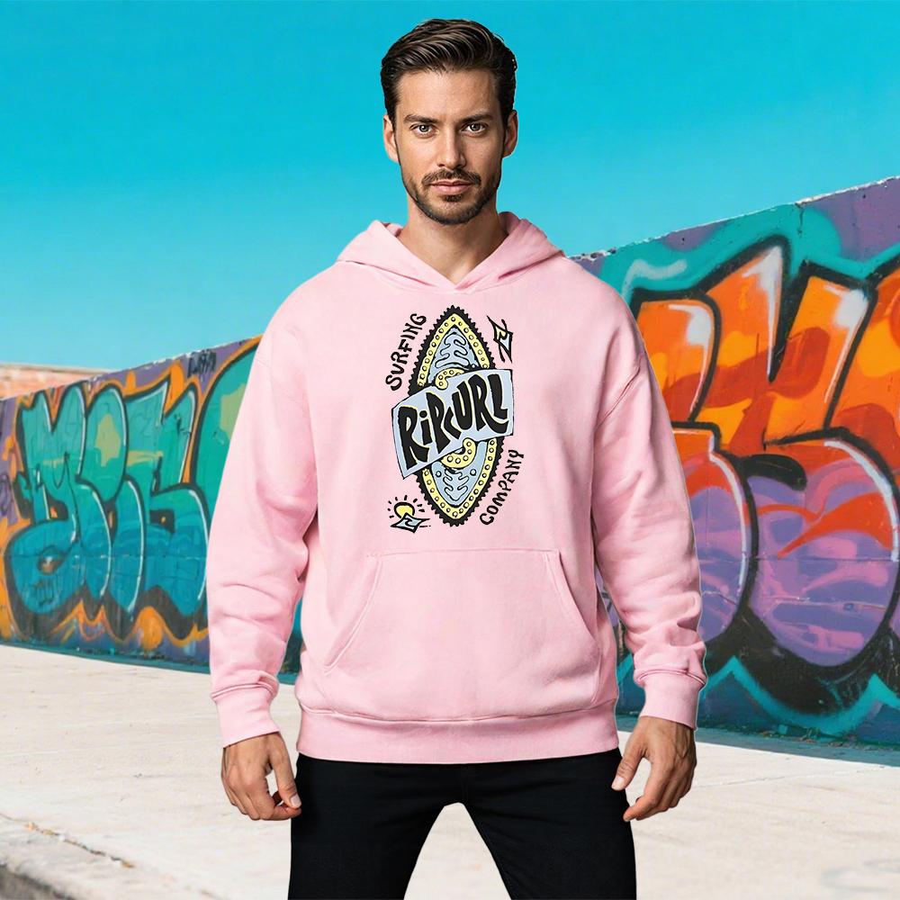 Новая мужская осенне-зимняя уличная толстовка RIPCURL с принтом букв, с длинным рукавом, спортивная, для серфинга, повседневная, худи для фитнеса