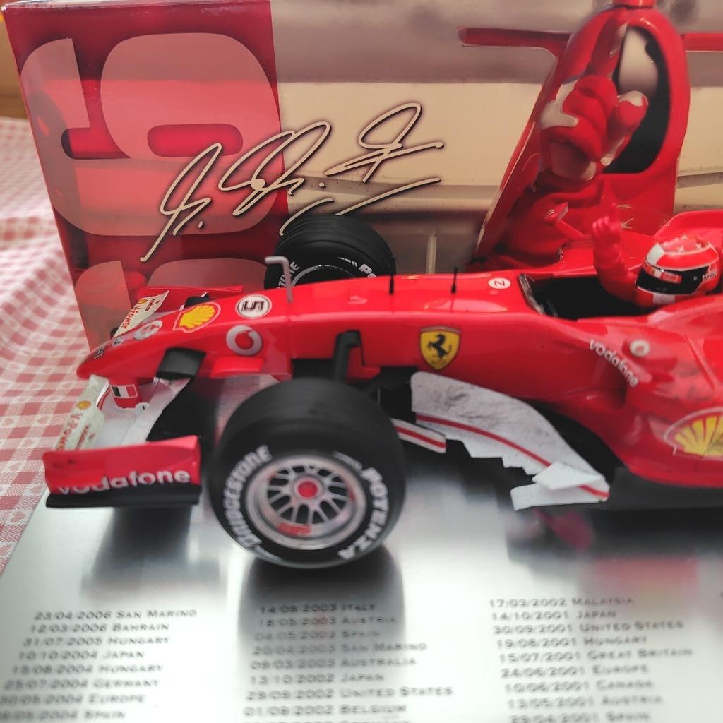Hot Wheels Ferrari 248F1 Майкл 66-й Поул-позишн Памятная модель Тираж 6666 Отличное состояние 1/18 - Шумахера (Ограниченное количество)