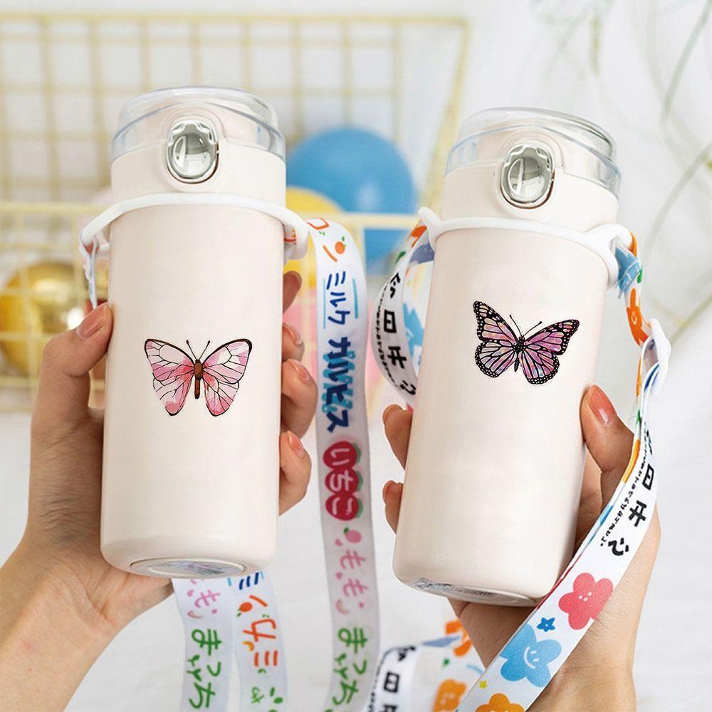 500Pcs Label Stickers DIY Sticker Roll Colorful Butterfly Flowers Stickers  Gifts