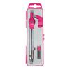 Compas - Scolaire - Mine Intégrée - Universel - Adaptateur Crayon - Rose