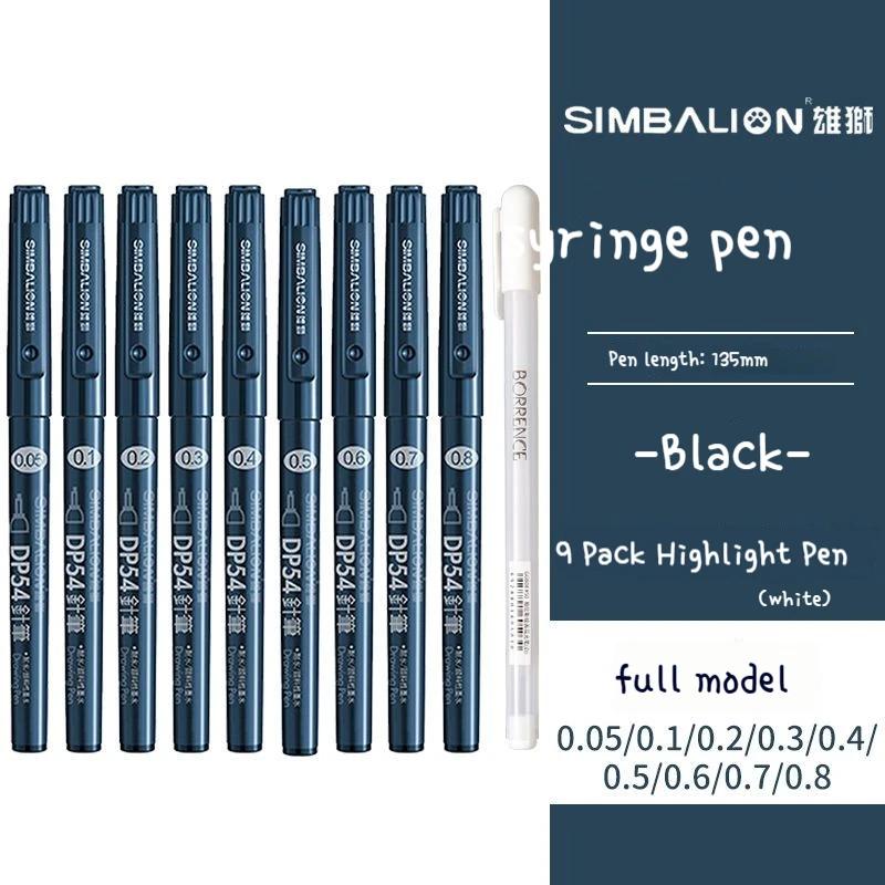 Игла для рисования, наконечник ручки, пигментная подкладка, чернила Micron, искусство рисования манги, наброски, нарисованные от руки, водонепроницаемые художественные принадлежности