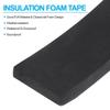 PATIKIL Ширина x Толщина x Изолирующая пенная лента 2 рулона самоклеящаяся EVA уплотнительная лента для труб, дверей, окон, звукоизоляция черная 2" 5/8" 6.6 футов