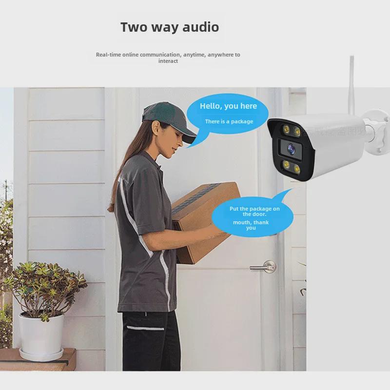Tuya 6MP наружная двухцветная HD POE камера для внутренней связи с поддержкой ONVIF