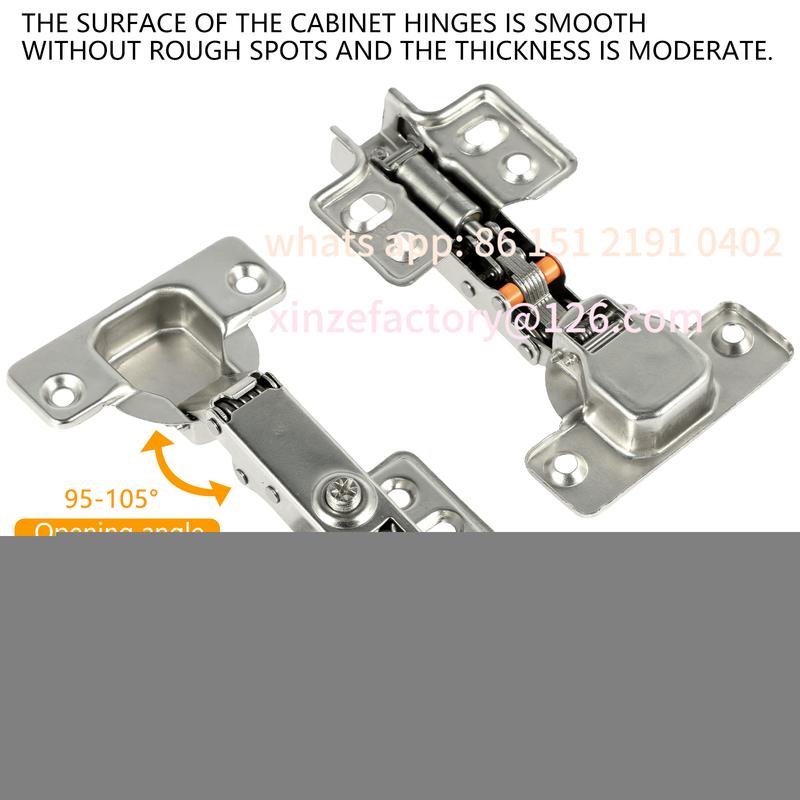 Customizable Hinges Cold Rolled Steel Hydraulic Cabinet Door Hinge Damper Buffer Soft Quiet Closing for all Cupboard