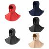 Windproof Fleece Balaclava Hat Solid Color Pullover Cap Soft Masks Hood Beanies  Male