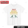 Hockey Shirt Eat Sleep Hockey Repeat Ice Hockey Player Unisex Unisex Shirt Comfy Bold Funny Tshirts Fresh Unique Aesthetic Creative