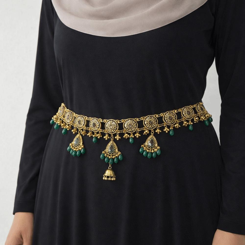 Metal Ethnic Style Belt Beads Body Chain Waist Seal Tassel Belly Chain  Festive
