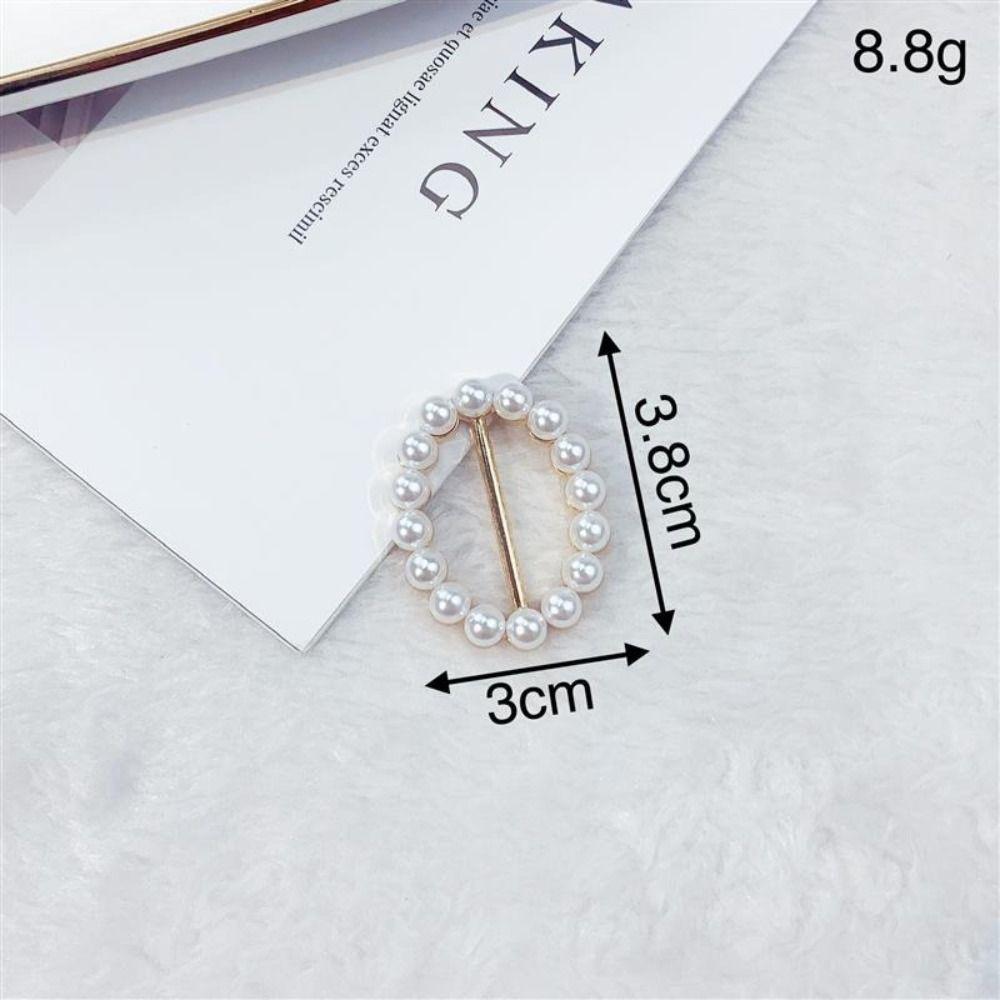 Clothes Hem Clothes Corner Buckle Pearl Shirt Corner Buttons Creative Silk Scarf Buckle