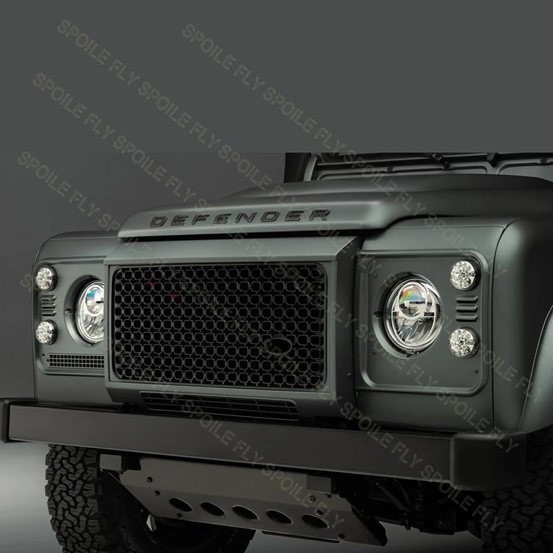 Для Land Rover Defender 90 110 2012-2016 Высококачественная АБС-пластик Решетка радиатора в стиле OCTA Черная глянцевая Автоаксессуары