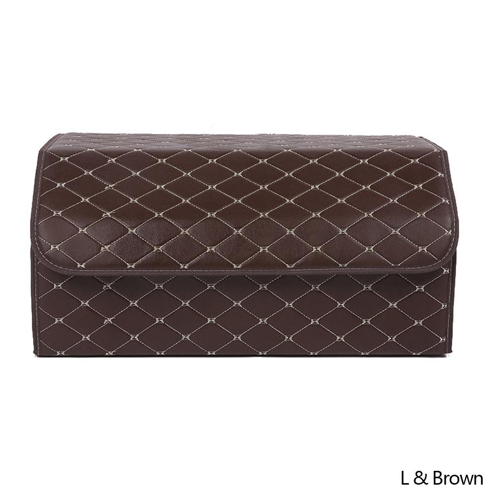 Новый большой вместительный органайзер для багажника автомобиля, многофункциональная сумка для хранения инструментов, кожаная складная сумка для хранения вещей