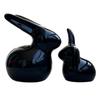 New Lucky Showpiece Rabbit Couple Set | Ceramic Showpiece Decorative Figurines, Gifting Idol Abstract Statue