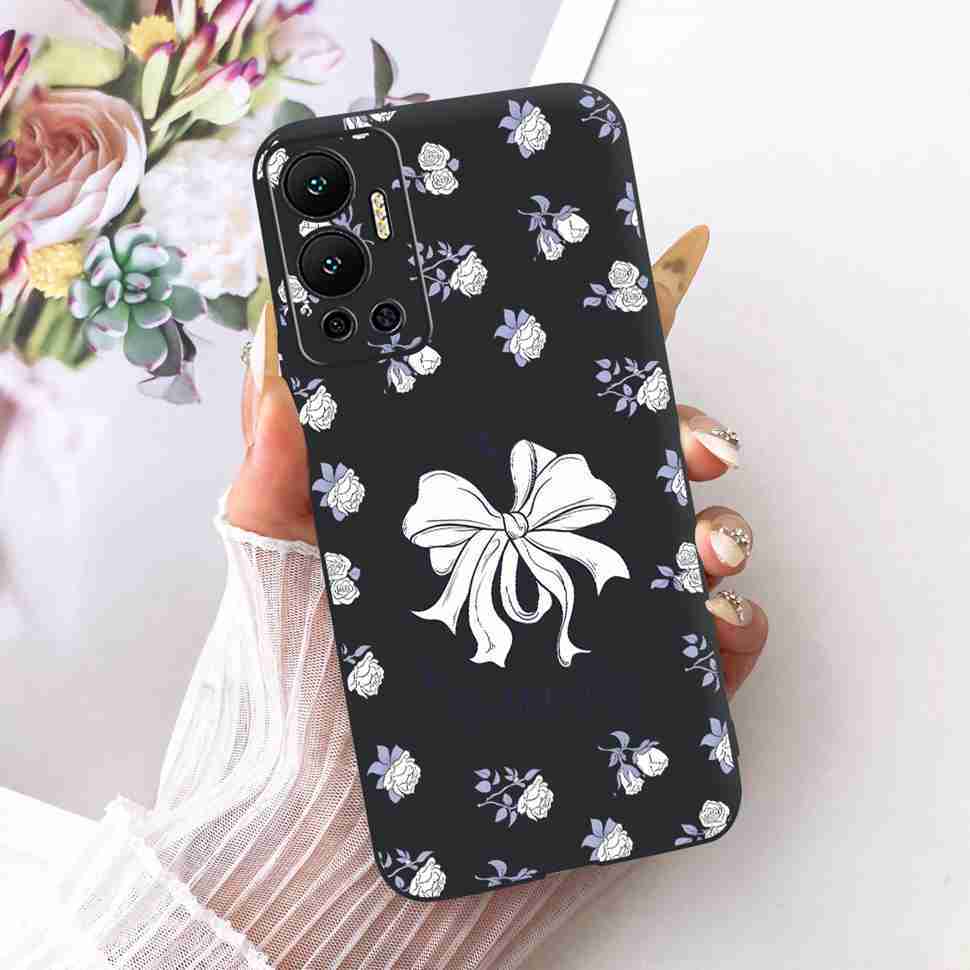 For Infinix Hot 12 Case Nice Butterfly Back Cover Phone Case Soft TPU Silicone Coque Cases For Infinix Hot12 Hot 12 Bumper