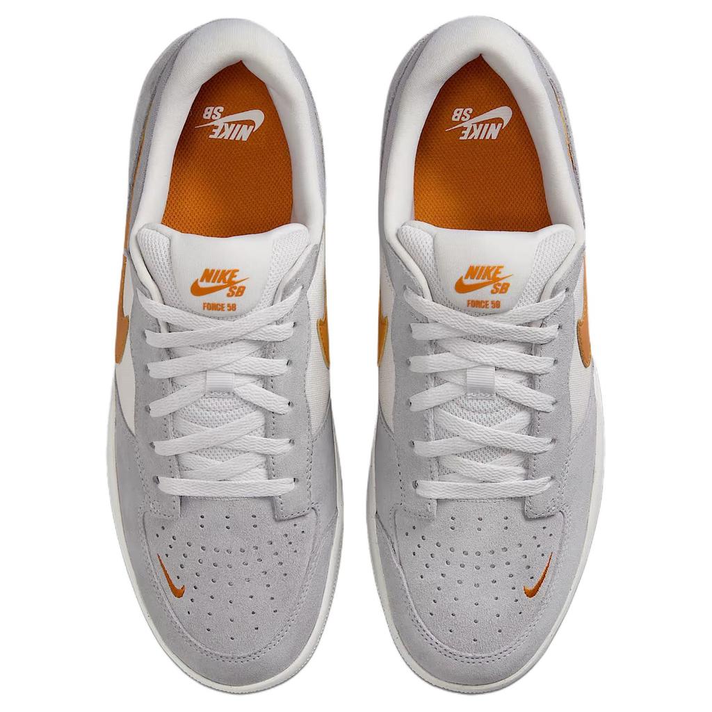 Nike SB Force 58 Abrasion Resistant Low Top Casual Shoes Unisex Gray Skateboard Shoes DV5477-007