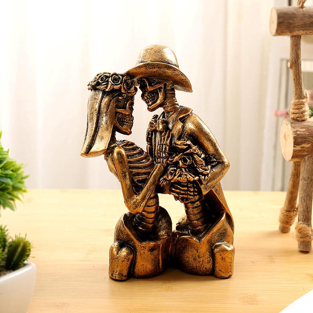 Статуэтки Muertos Украшения ко Дню мертвых Смерть разлучит нас Декор - Готический свадебный торт Топпер Декор