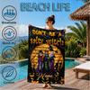 Custom Name Pink Horror ghostface Beach Towel Microfiber Beach Towel, Lightweight and Quick-Dry, for Summer Travel, Swimming Pool Gift