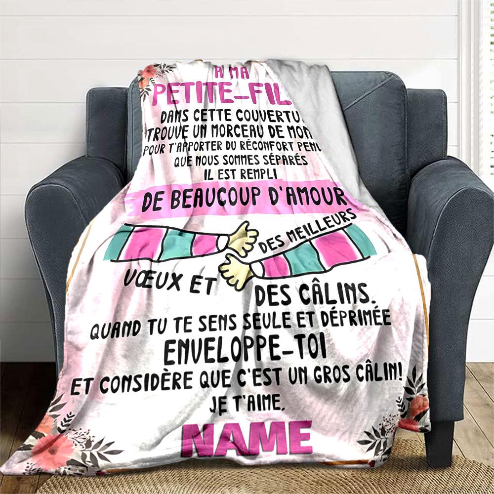 Love Letter To My Little Girl Gift Personalized Blanket Customize Your Name Warmthful Decor For Sofa Couch Office Bed Picnics For All Occasions