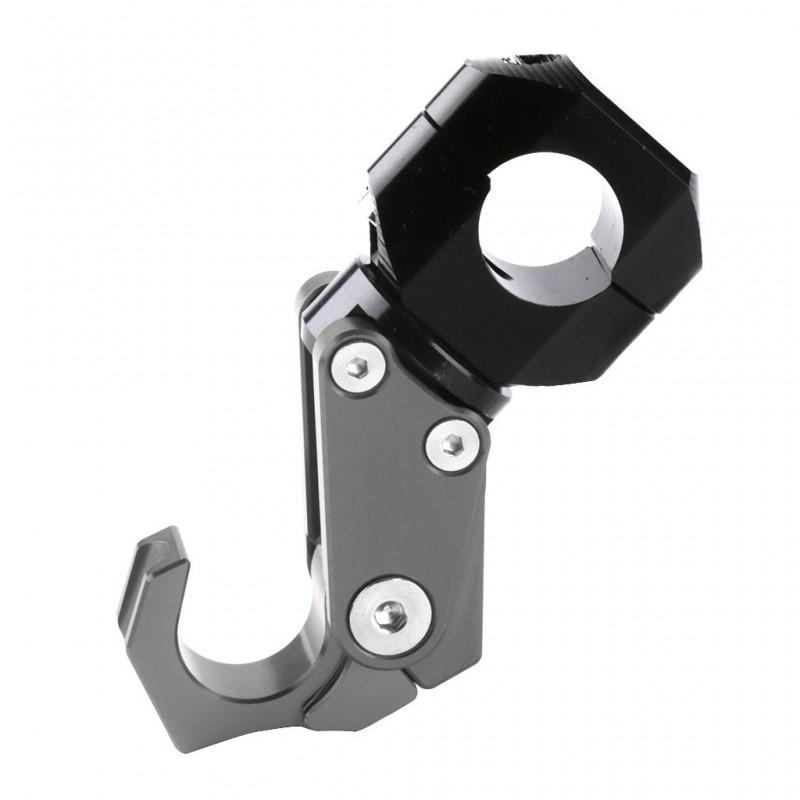 Aluminum CNC Folding Handlebar Mount Hook Motorcycles E-Bikes 22mm Universal Clamp