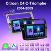 2 DIN Android Carplay автомобильное радио для Citroen C4 C-Triomphe C-Quatre 2004-2009 мультимедийный проигрыватель головное устройство стерео GPS навигация BT WIFI 2+32 ГБ