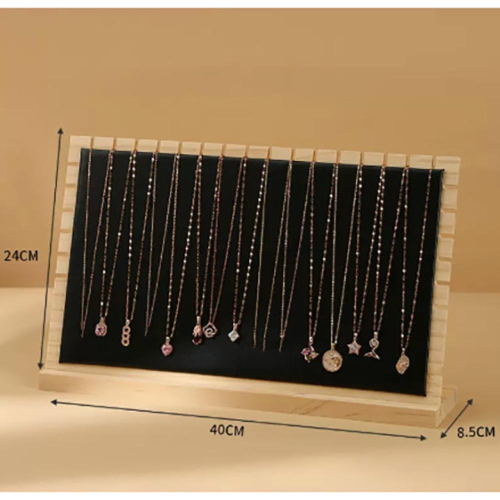 New Wood Jewelry Display Stand Square Detachable Organizer Vertical Bangle Storage Rack Jewelry