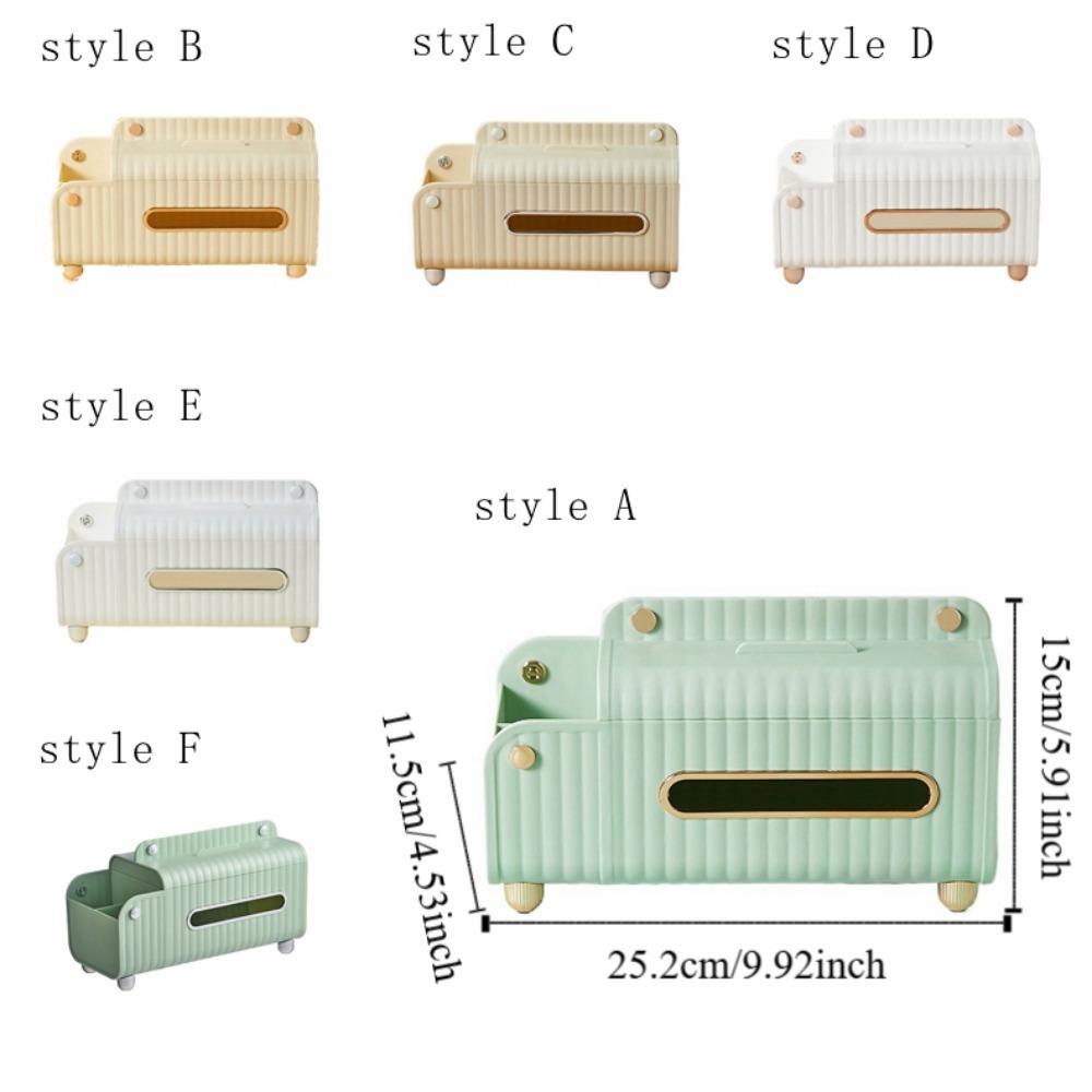 Многофункциональная коробка для салфеток Большая вместимость Нескользящий ящик для бумаги Пластиковый Изысканный Диспенсер для салфеток Дистанционное управление Хранение