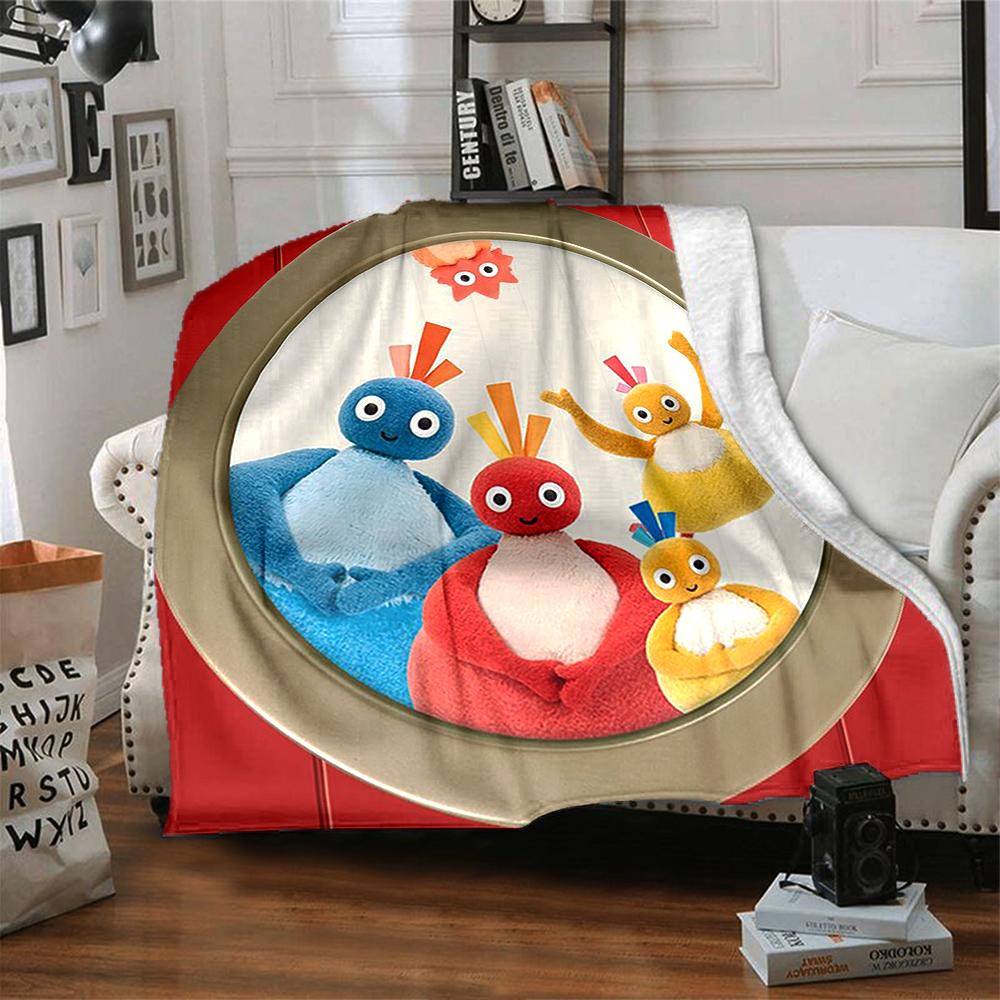 Twirlywoos Theme Printed Blanket - Perfect for Couch, Bed, Travel & Outdoor Use | Machine Washable, Cozy & Durable.