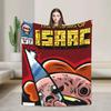 The Binding of Isaac Knitted Fleece Blanket  UltraSoft Throw for Couch Home or Portable Use  Indie Video Game Inspired Quilt