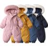 Snowsuit for Kids Toddler One Piece Snowsuit Ski Suits Girls and Boys Hooded Waterproof Jumpsuits Overalls Winter Warm Snowboard Coat Outdoor Jackets