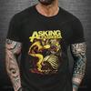 Asking Alexandria Банда Графический Топ 3D-принт Повседневные Мужские Футболки с Коротким Рукавом - Мягкая Средней Растяжимости Полиэстеровая Ткань Летняя Одежда Свободного Кроя