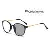 Women'S Fashion Photochromic Myopia Glasses Unisex Ultralight Anti-Uv Near Sight Eyeglasses Men Ladies Vintage Round Eyewear