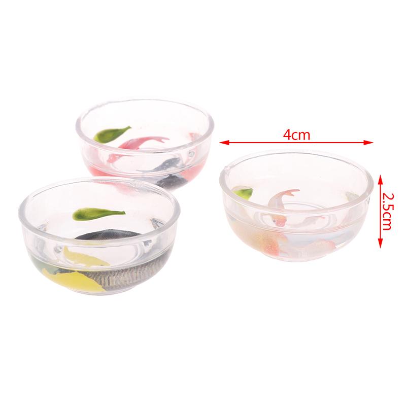 1:12 Dollhouse Miniature Fish Tank Bowl Aquarium Doll House Home Decor Toy