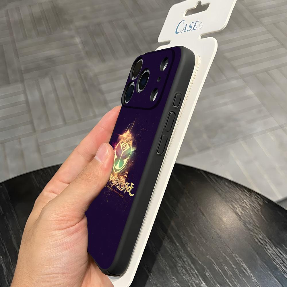 Чехол для телефона музыкального фестиваля Tomorrowlands Для IPhone 17 Air 16 E Pro Max 15 14 13 Mini 12 Pro 11 Max Plus Черный Мягкий Чехол