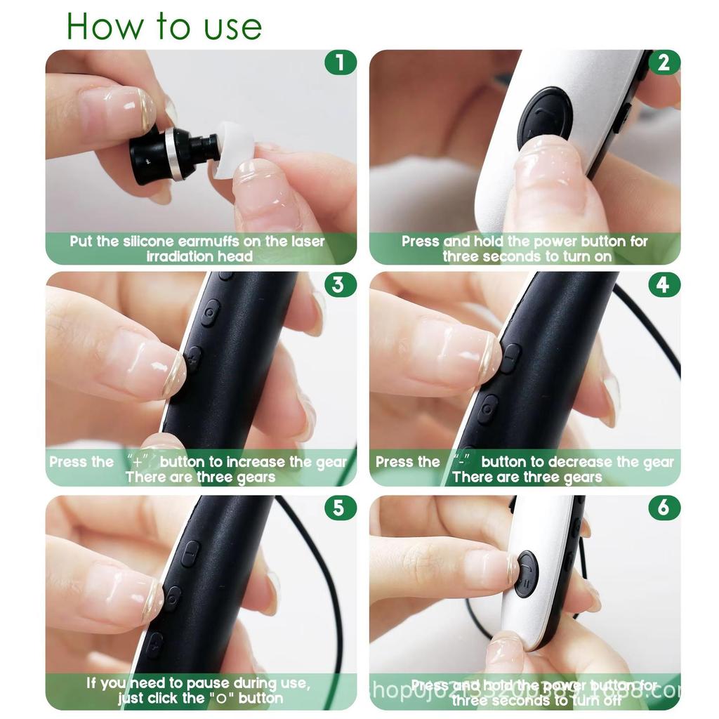 Portable Hanging Red Light Ear Device 650nm - LLLT Earplugs for Multi-Area Comfort Support